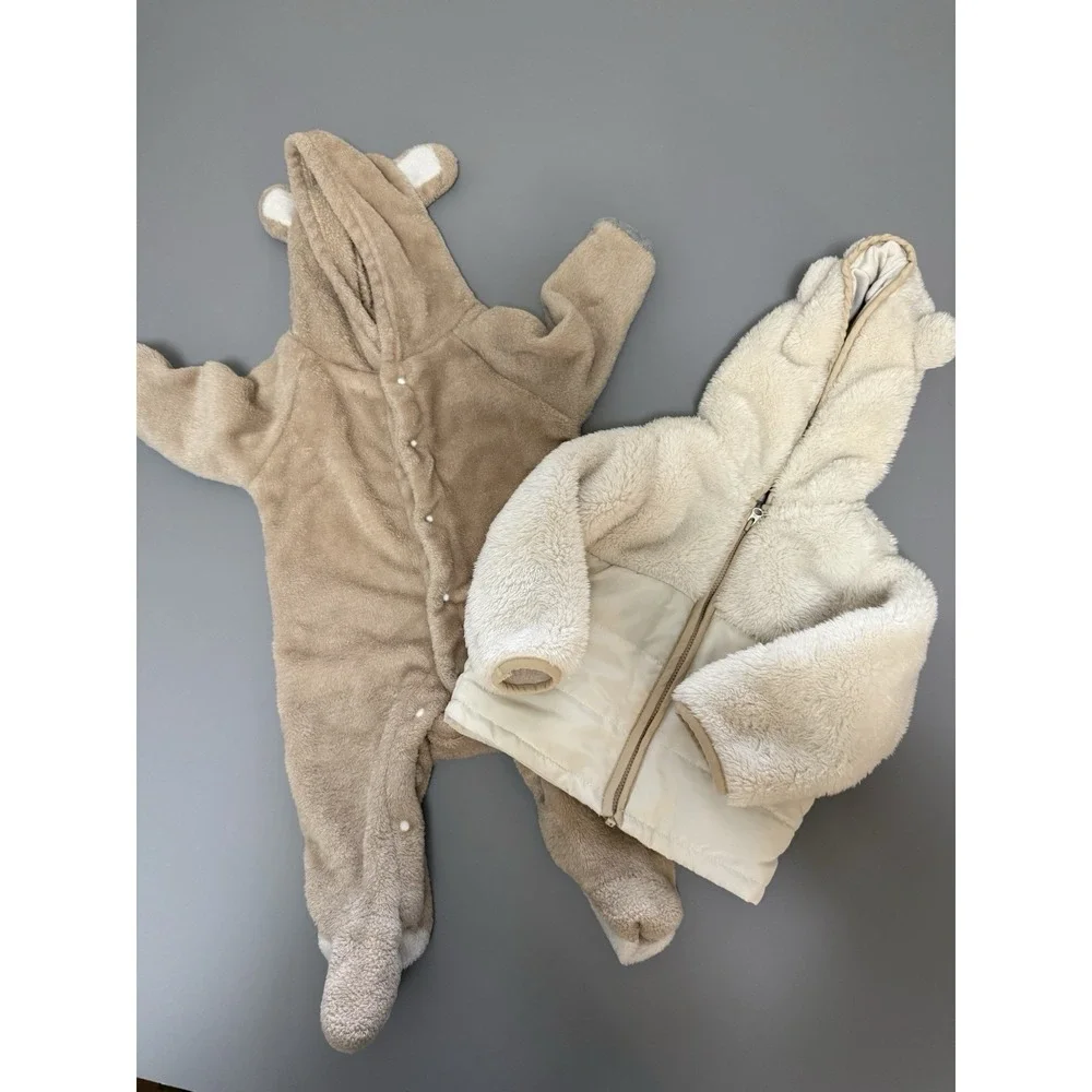 Carters Teddy Bear Jacket And Non One Piece Teddy Bear Jacket 12 Months. L11
